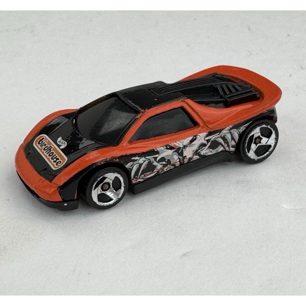Hot Wheels Birdhouse Skateboards Orange‎ Black Diecast Car 1990 Mattel Malaysia
